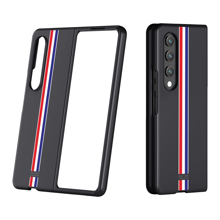 For Samsung Galaxy Z Fold4 Skin Feel Painted Frosted Phone Case(Black Color Bar) - Galaxy Z Fold4 5G Cases by buy2fix | Online Shopping UK | buy2fix