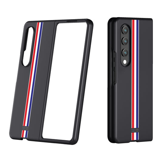 For Samsung Galaxy Z Fold4 Skin Feel Painted Frosted Phone Case(Black Color Bar) - Galaxy Z Fold4 5G Cases by buy2fix | Online Shopping UK | buy2fix