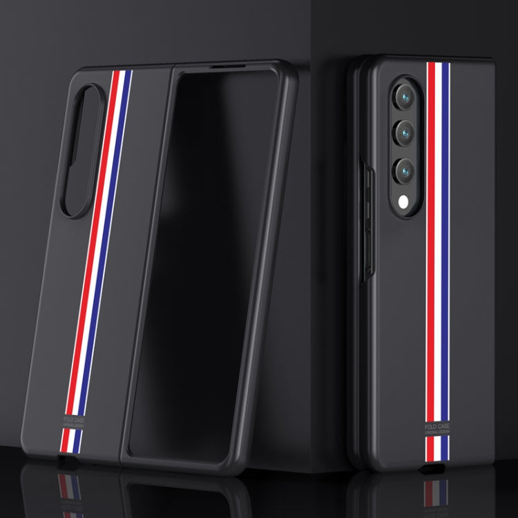 For Samsung Galaxy Z Fold4 Skin Feel Painted Frosted Phone Case(Black Color Bar) - Galaxy Z Fold4 5G Cases by buy2fix | Online Shopping UK | buy2fix