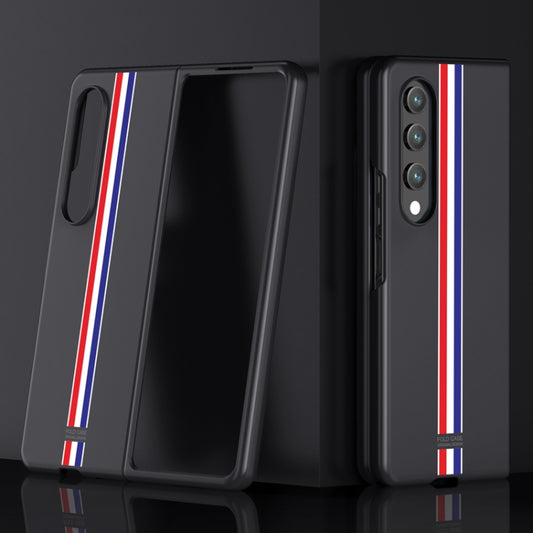 For Samsung Galaxy Z Fold4 Skin Feel Painted Frosted Phone Case(Black Color Bar) - Galaxy Z Fold4 5G Cases by buy2fix | Online Shopping UK | buy2fix