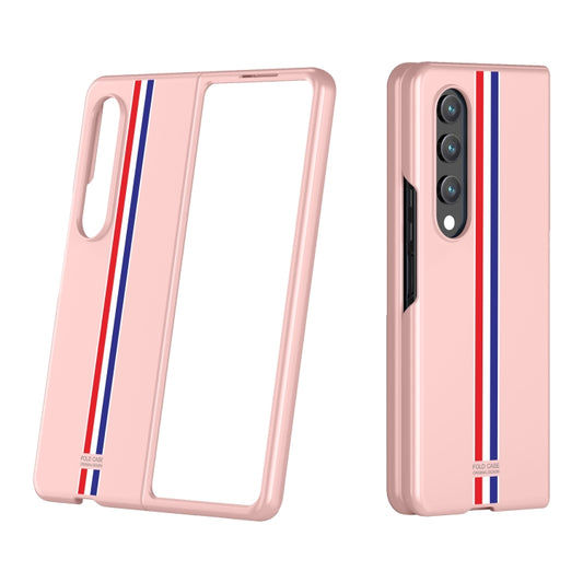 For Samsung Galaxy Z Fold4 Skin Feel Painted Frosted Phone Case(Pink Color Bar) - Galaxy Z Fold4 5G Cases by buy2fix | Online Shopping UK | buy2fix