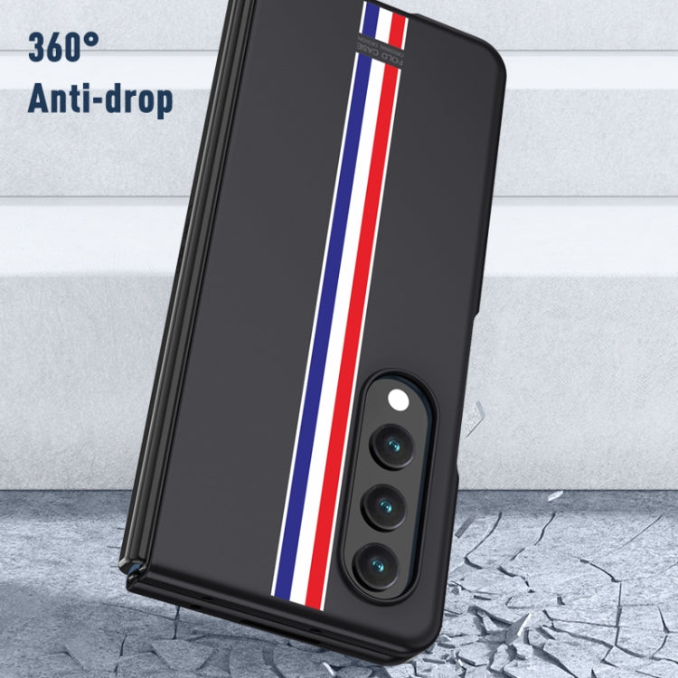 For Samsung Galaxy Z Fold4 Skin Feel Painted Frosted Phone Case(Checkered Green) - Galaxy Z Fold4 5G Cases by buy2fix | Online Shopping UK | buy2fix