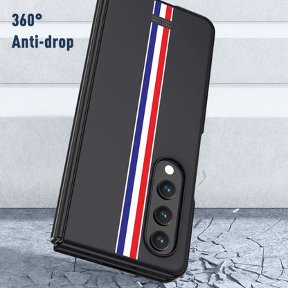For Samsung Galaxy Z Fold4 Skin Feel Painted Frosted Phone Case(Checkered Green) - Galaxy Z Fold4 5G Cases by buy2fix | Online Shopping UK | buy2fix
