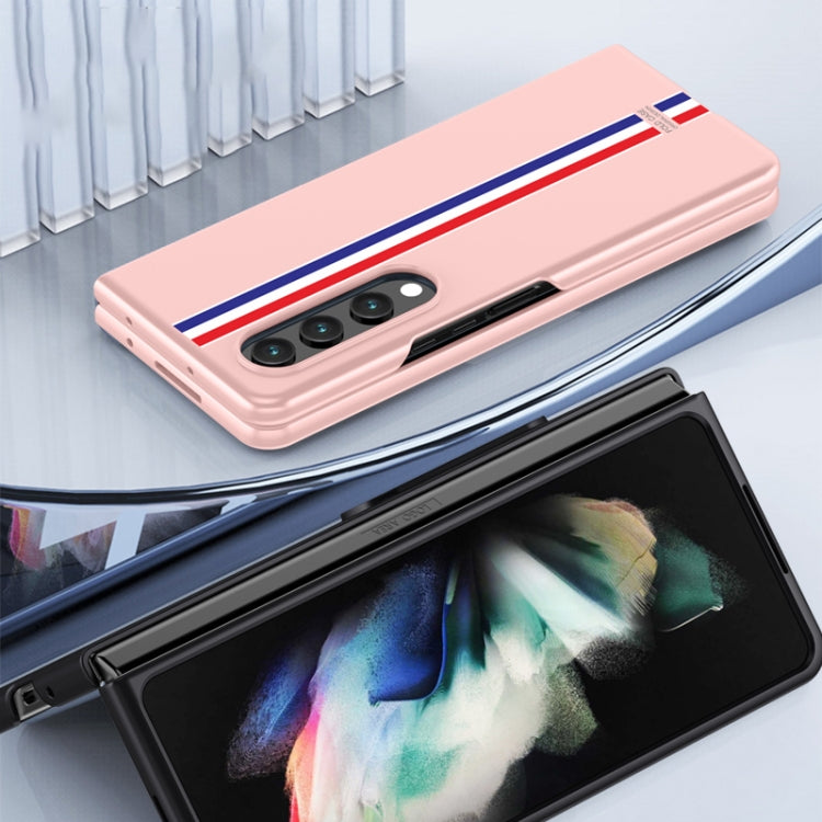 For Samsung Galaxy Z Fold4 Skin Feel Painted Frosted Phone Case(Green Color Bar) - Galaxy Z Fold4 5G Cases by buy2fix | Online Shopping UK | buy2fix