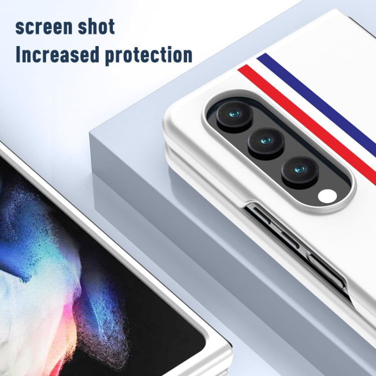 For Samsung Galaxy Z Fold4 Skin Feel Painted Frosted Phone Case(Checkered Green) - Galaxy Z Fold4 5G Cases by buy2fix | Online Shopping UK | buy2fix
