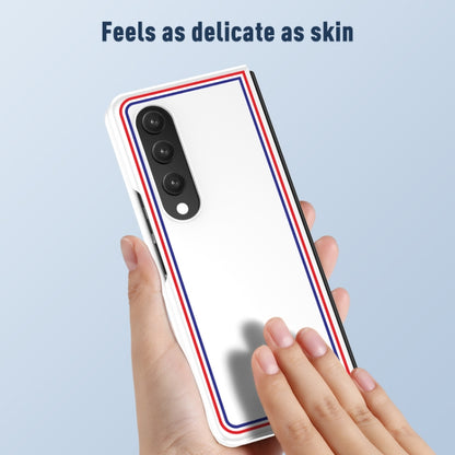 For Samsung Galaxy Z Fold4 Skin Feel Painted Frosted Phone Case(Pink Color Bar) - Galaxy Z Fold4 5G Cases by buy2fix | Online Shopping UK | buy2fix