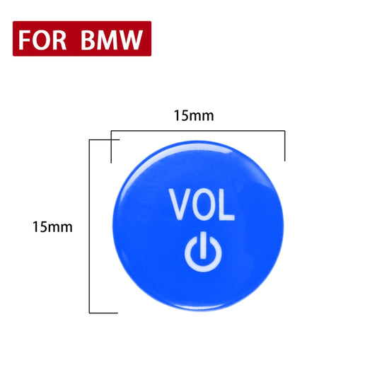 Car Audio Volume Button for BMW X7 G07 2019+, Left and Right Drive(Blue) - Car Interior Mouldings by buy2fix | Online Shopping UK | buy2fix