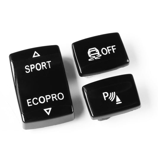 Car Gear Button Set for BMW 1 Series F20 2012-2018,Left and Right Drive(Black) - Car Interior Mouldings by buy2fix | Online Shopping UK | buy2fix