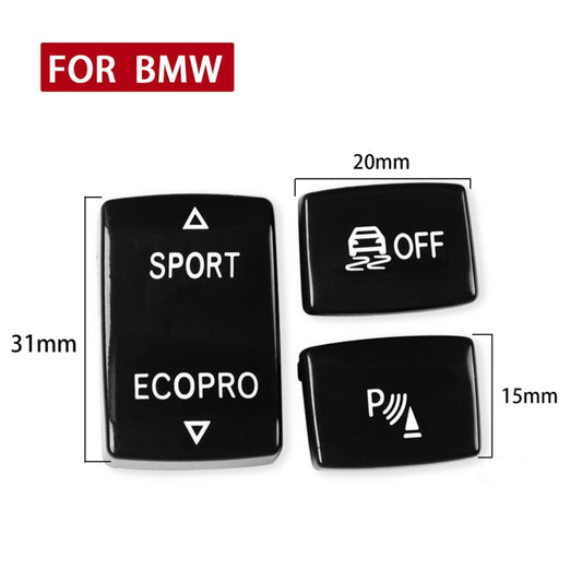 Car Gear Button Set for BMW 1 Series F20 2012-2018,Left and Right Drive(Black) - Car Interior Mouldings by buy2fix | Online Shopping UK | buy2fix