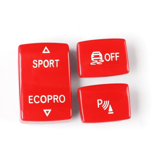 Car Gear Button Set for BMW 1 Series F20 2012-2018,Left and Right Drive(Red) - Car Interior Mouldings by buy2fix | Online Shopping UK | buy2fix