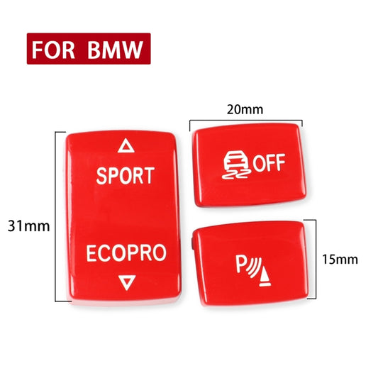 Car Gear Button Set for BMW 1 Series F20 2012-2018,Left and Right Drive(Red) - Car Interior Mouldings by buy2fix | Online Shopping UK | buy2fix