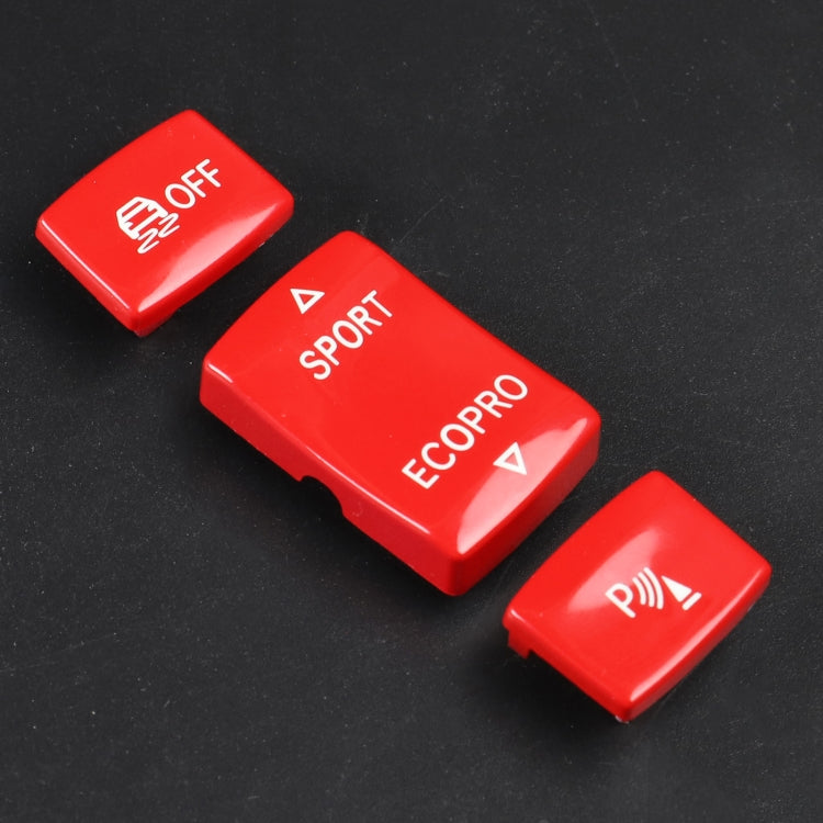 Car Gear Button Set for BMW 1 Series F20 2012-2018,Left and Right Drive(Red) - Car Interior Mouldings by buy2fix | Online Shopping UK | buy2fix