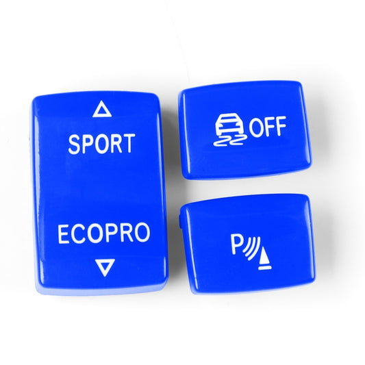 Car Gear Button Set for BMW 1 Series F20 2012-2018,Left and Right Drive(Blue) - Car Interior Mouldings by buy2fix | Online Shopping UK | buy2fix