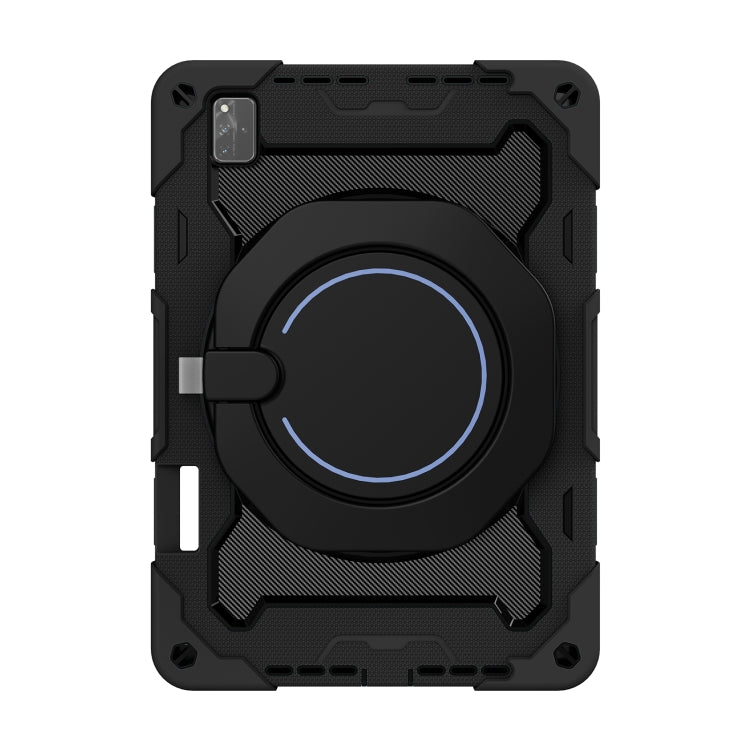 For Huawei MatePad Pro 12.6 2021 Armor Contrast Color Silicone + PC Tablet Case(Black) - Huawei by buy2fix | Online Shopping UK | buy2fix