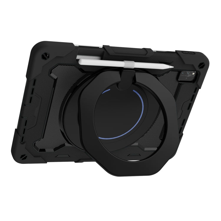 For Huawei MatePad Pro 12.6 2021 Armor Contrast Color Silicone + PC Tablet Case(Black) - Huawei by buy2fix | Online Shopping UK | buy2fix
