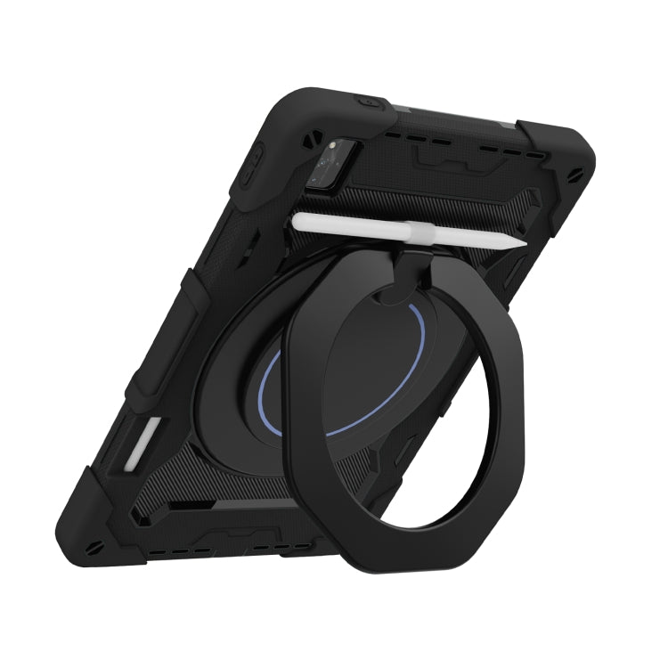 For Huawei MatePad Pro 12.6 2021 Armor Contrast Color Silicone + PC Tablet Case(Black) - Huawei by buy2fix | Online Shopping UK | buy2fix