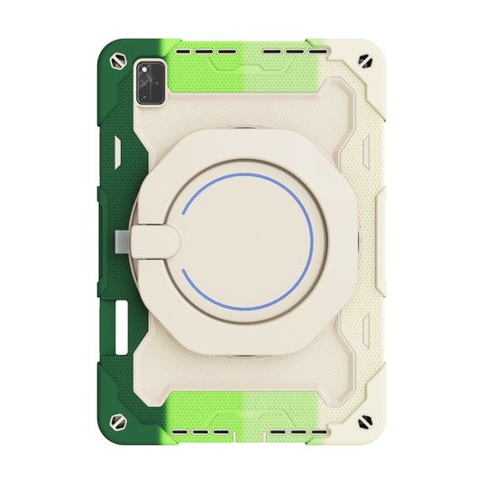 For Huawei MatePad Pro 12.6 2021 Armor Contrast Color Silicone + PC Tablet Case(Colorful Green) - Huawei by buy2fix | Online Shopping UK | buy2fix