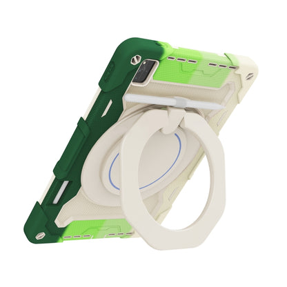 For Huawei MatePad Pro 12.6 2021 Armor Contrast Color Silicone + PC Tablet Case(Colorful Green) - Huawei by buy2fix | Online Shopping UK | buy2fix