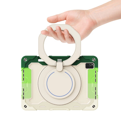 For Huawei MatePad Pro 12.6 2021 Armor Contrast Color Silicone + PC Tablet Case(Colorful Green) - Huawei by buy2fix | Online Shopping UK | buy2fix