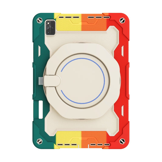 For Huawei MatePad Pro 12.6 2021 Armor Contrast Color Silicone + PC Tablet Case(Colorful Red) - Huawei by buy2fix | Online Shopping UK | buy2fix