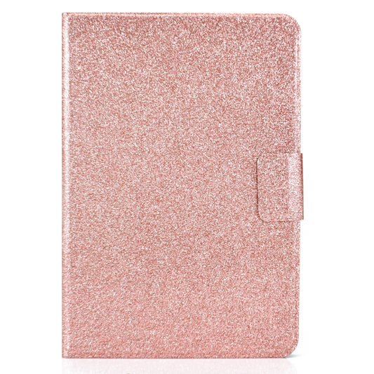 For Amazon Kindle Fire 7 2022 Varnish Glitter Powder Smart Leather Tablet Case(Rose Gold) - Amazon by buy2fix | Online Shopping UK | buy2fix