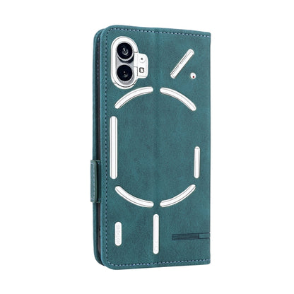 For Nothing Phone 1 Magnetic Clasp Flip Leather Phone Case(Green) by buy2fix