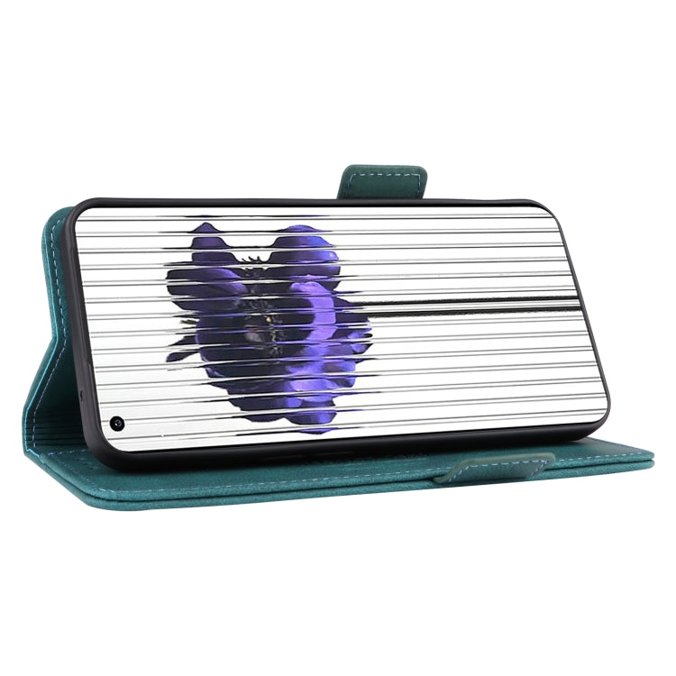 For Nothing Phone 1 Magnetic Clasp Flip Leather Phone Case(Green) by buy2fix