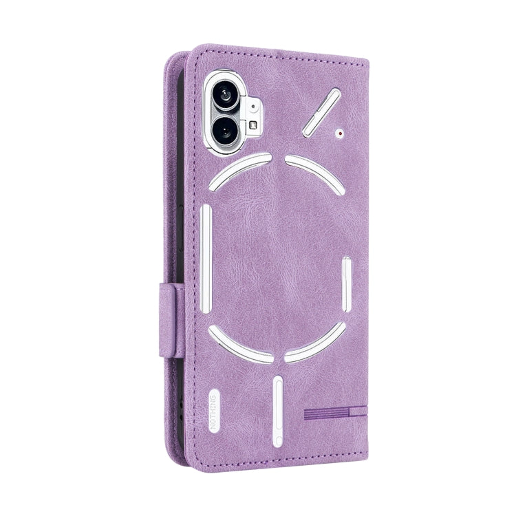 For Nothing Phone 1 Magnetic Clasp Flip Leather Phone Case(Purple) by buy2fix
