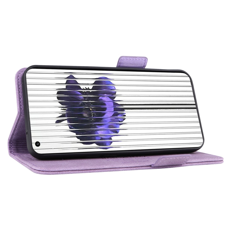 For Nothing Phone 1 Magnetic Clasp Flip Leather Phone Case(Purple) by buy2fix
