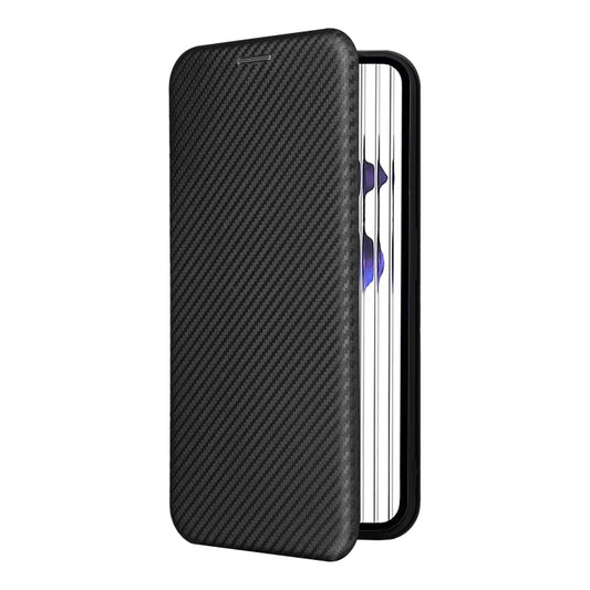 For Nothing Phone 1 Carbon Fiber Texture Flip Leather Phone Case(Black) - Nothing Cases by buy2fix | Online Shopping UK | buy2fix