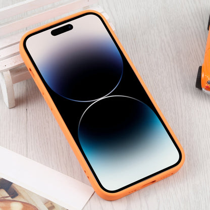 For iPhone 14 Pro Max Liquid Silicone Magsafe Phone Case (Orange) - iPhone 14 Pro Max Cases by buy2fix | Online Shopping UK | buy2fix