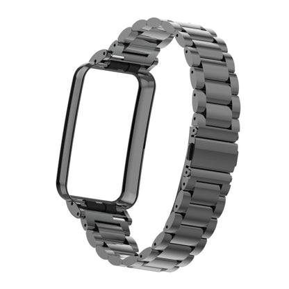 For Xiaomi Mi Band 7 Pro Three-Bead Metal Watch Band(Black) by buy2fix