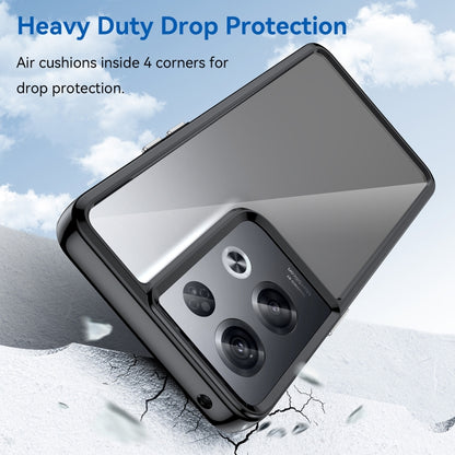 For OPPO Reno8 Pro India Colorful Series Acrylic + TPU Phone Case(Black) by buy2fix