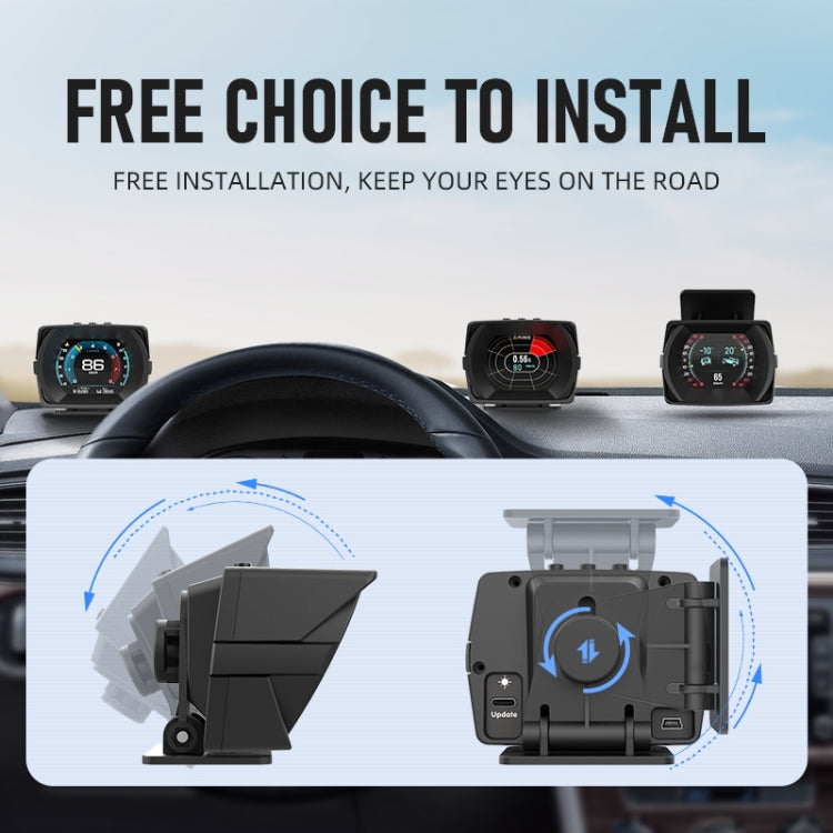 A450 O Car 2.8 inch OBDII Head-Up Display System - Head Up Display System by buy2fix | Online Shopping UK | buy2fix