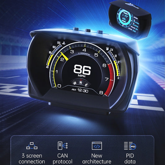 A700 Car 3.5 inch OBDII + MEMS + GPS Head-Up Display System - Head Up Display System by buy2fix | Online Shopping UK | buy2fix