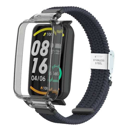 For Xiaomi Mi Band 7 Pro Braided Nylon Buckle Watch Band(Charcoal) - Watch Bands by buy2fix | Online Shopping UK | buy2fix