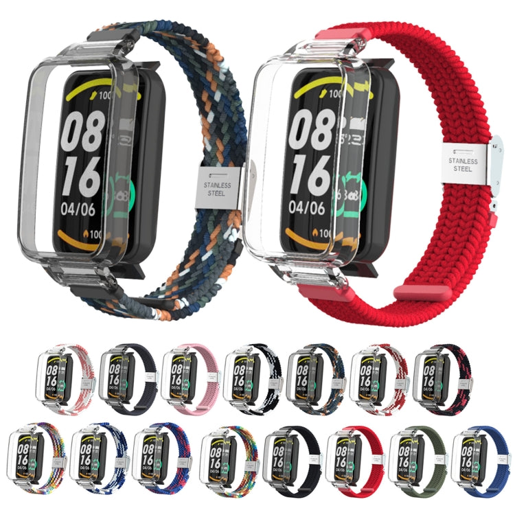 For Xiaomi Mi Band 7 Pro Braided Nylon Buckle Watch Band(Charcoal) - Watch Bands by buy2fix | Online Shopping UK | buy2fix