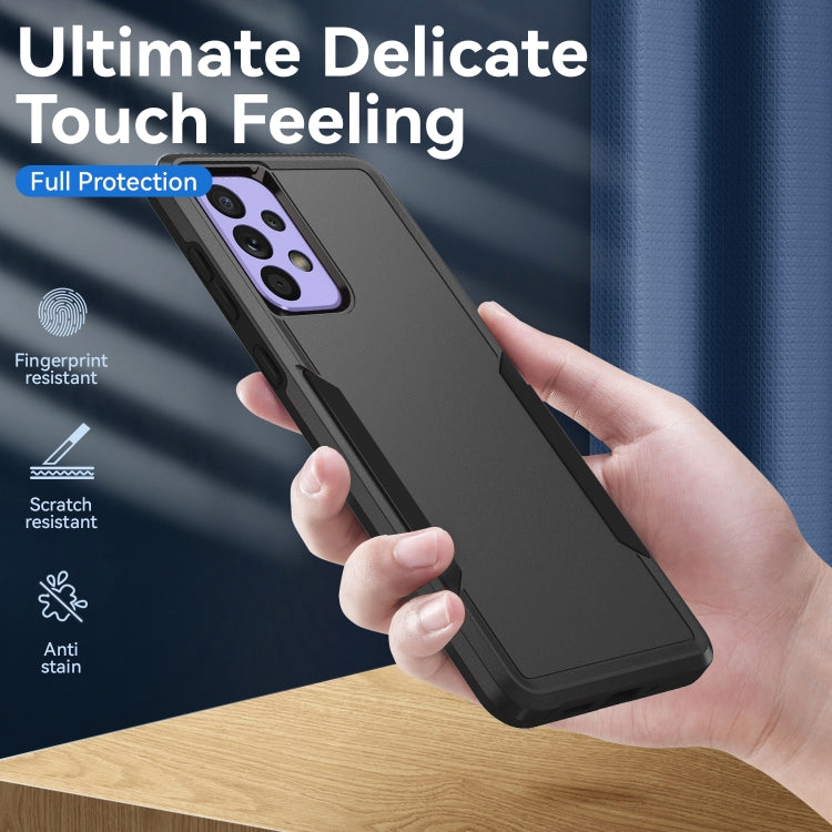 For Samsung Galaxy A33 5G Pioneer Armor Heavy Duty PC + TPU Phone Case(Black) by buy2fix
