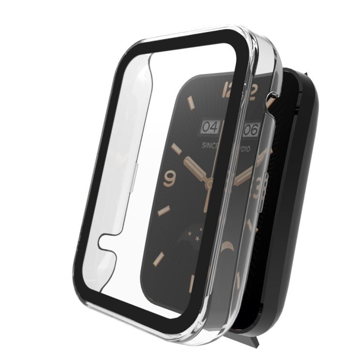 For Xiaomi Mi Band 7 Pro PC + Tempered Glass Integrated Watch Case(Black) - Watch Cases by buy2fix | Online Shopping UK | buy2fix