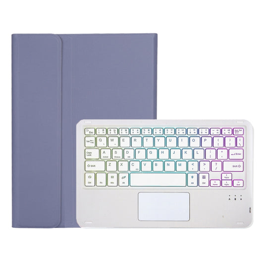 OP11-AS Lambskin Texture Ultra-thin Bluetooth Keyboard Leather Case with Touchpad & Backlight For OPPO Pad 11 inch(Purple) - OPPO Keyboard by buy2fix | Online Shopping UK | buy2fix