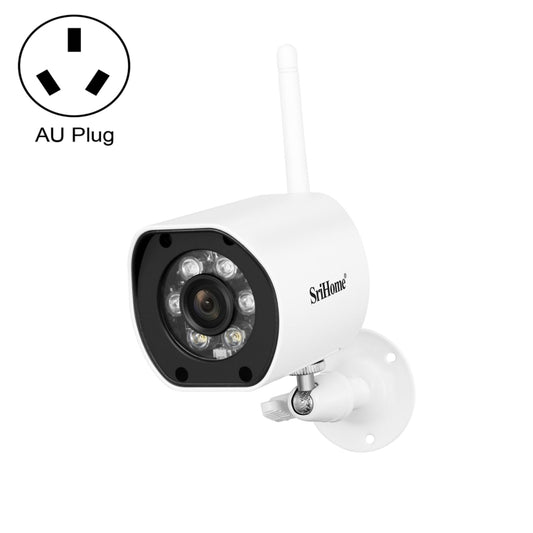 SriHome SH034 5.0MP Mini Dual 2.4 / 5G WiFi Outdoor IP66Waterproof Video Surveillance Color Night Vision Security CCTV Cam, Plug Type:AU Plug(White) - Wireless Camera by buy2fix | Online Shopping UK | buy2fix