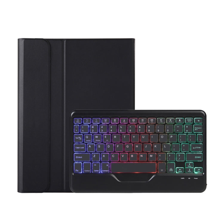 OP11-BS Lambskin Texture Ultra-thin Bluetooth Keyboard Leather Case with Backlight For OPPO Pad 11 inch(Black) - OPPO Keyboard by buy2fix | Online Shopping UK | buy2fix