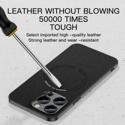For iPhone 11 Pro Max Leather Electroplated Magsafe Case (Gold) - iPhone 11 Pro Max Cases by buy2fix | Online Shopping UK | buy2fix