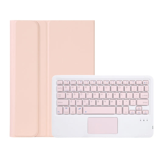 OP12-A Lambskin Texture Ultra-thin Bluetooth Keyboard Leather Case with Touchpad For OPPO Pad Air 10.4 inch(Pink) - OPPO Keyboard by buy2fix | Online Shopping UK | buy2fix