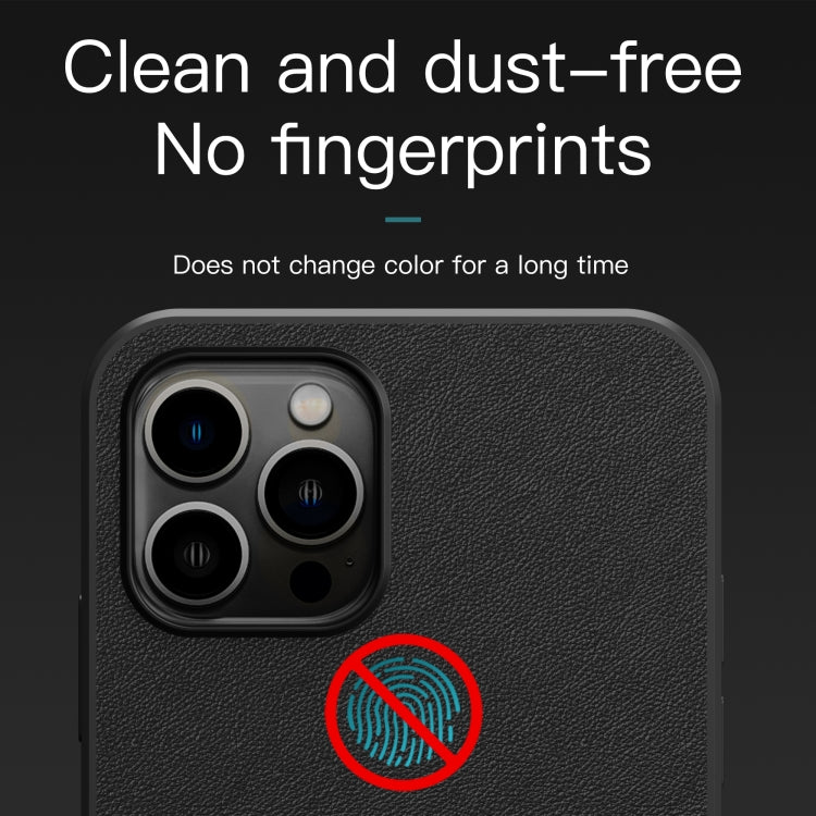 For iPhone 14 Plus Plain Skin Leather Phone Case (Orange) - iPhone 14 Plus Cases by buy2fix | Online Shopping UK | buy2fix