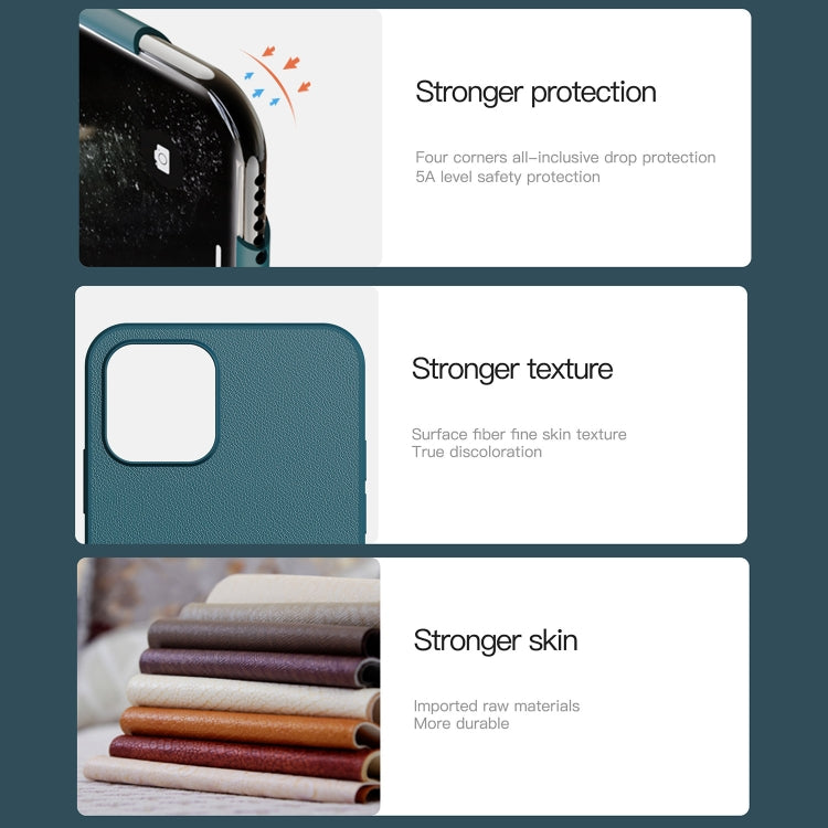 For iPhone 14 Plus Plain Skin Leather Phone Case (Orange) - iPhone 14 Plus Cases by buy2fix | Online Shopping UK | buy2fix