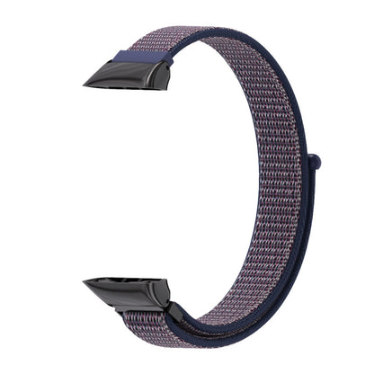 For Huawei Band 6 / Honor Band 6 / 7  Mijobs Breathable Nylon Watch Band(Midnight Blue Black) - Watch Bands by MIJOBS | Online Shopping UK | buy2fix