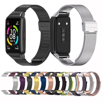For Huawei Band 6 / Honor Band 6 / 7  Mijobs Breathable Nylon Watch Band(Midnight Blue Black) - Watch Bands by MIJOBS | Online Shopping UK | buy2fix
