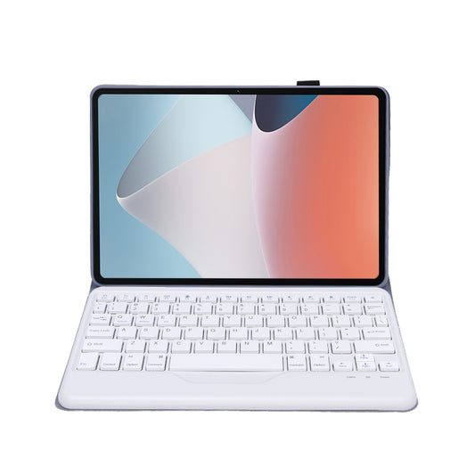 OP12-B Lambskin Texture Ultra-thin Bluetooth Keyboard Leather Case For OPPO Pad Air 10.4 inch(Purple) - OPPO Keyboard by buy2fix | Online Shopping UK | buy2fix