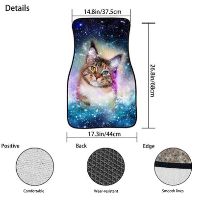 2 in 1 Universal Printing Auto Car Floor Mats Set, Style:Grey Wolf by buy2fix